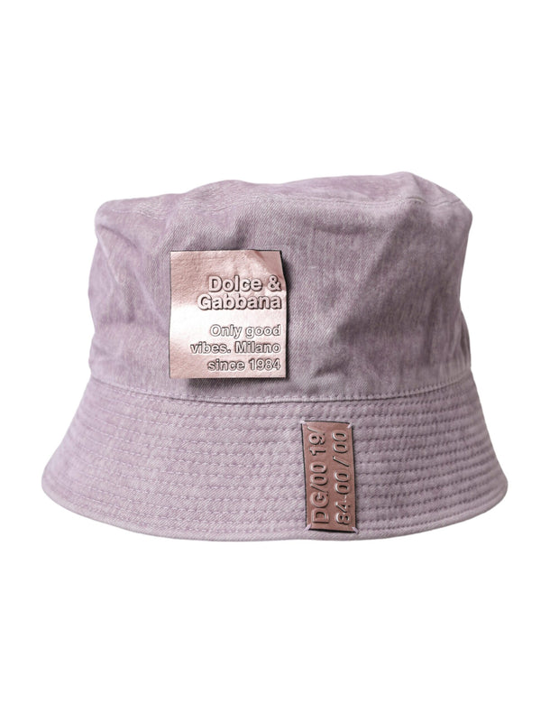 Light Brown Nylon Canvas Bucket Hat Men Dolce & Gabbana