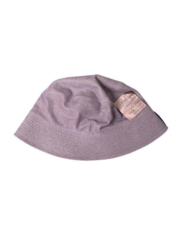 Light Brown Nylon Canvas Bucket Hat Men Dolce & Gabbana