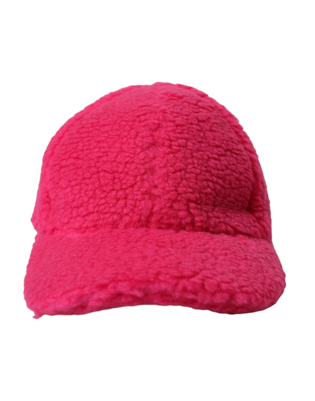 Pink Fleece Plush Baseball Hat Men Dolce & Gabbana