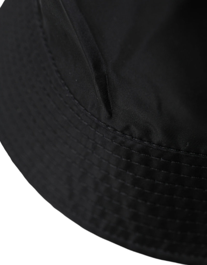 Black Wide Brim Cap Bucket Hat Men Dolce & Gabbana