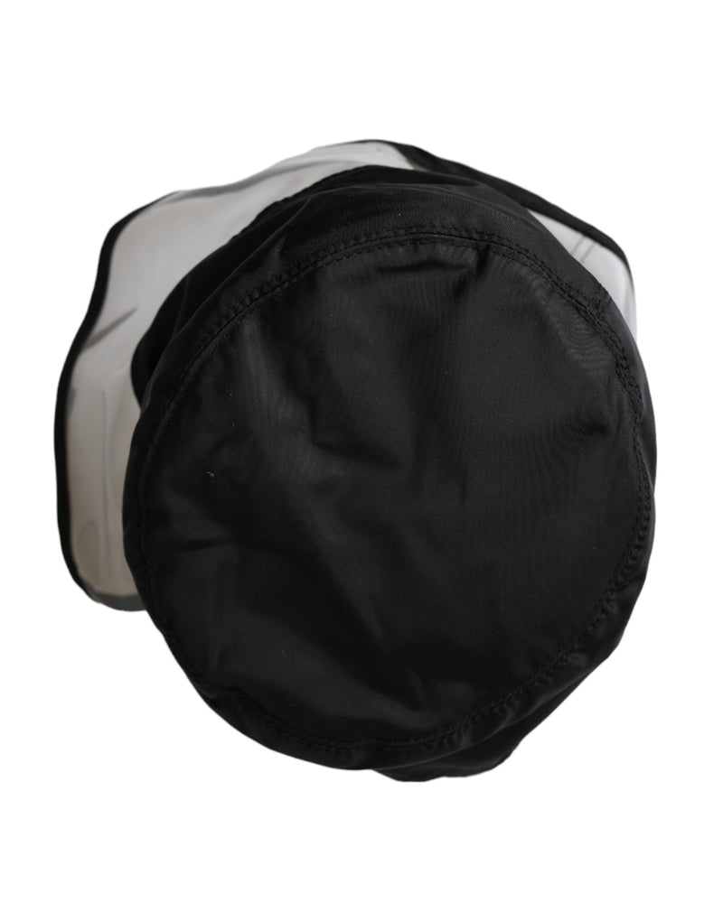 Black Polyester Plastic Bucket Hat Men Dolce & Gabbana