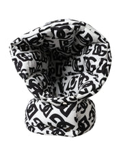 White Logo Whole Head Wrap Hat Men Dolce & Gabbana