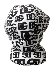 White Logo Whole Head Wrap Hat Men Dolce & Gabbana