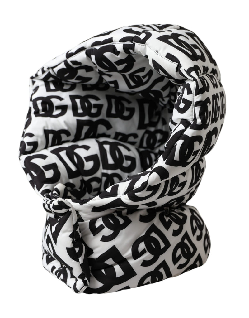 White Logo Whole Head Wrap Hat Men Dolce & Gabbana