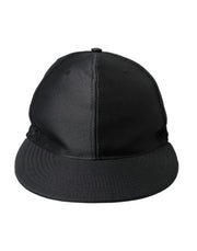 Black Silk Cotton Logo Baseball Hat Men Dolce & Gabbana