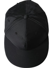 Black Silk Cotton Logo Baseball Hat Men Dolce & Gabbana