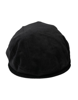 Black Corduroy Crown Newsboy Hat Men Dolce & Gabbana