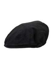 Black Corduroy Crown Newsboy Hat Men Dolce & Gabbana