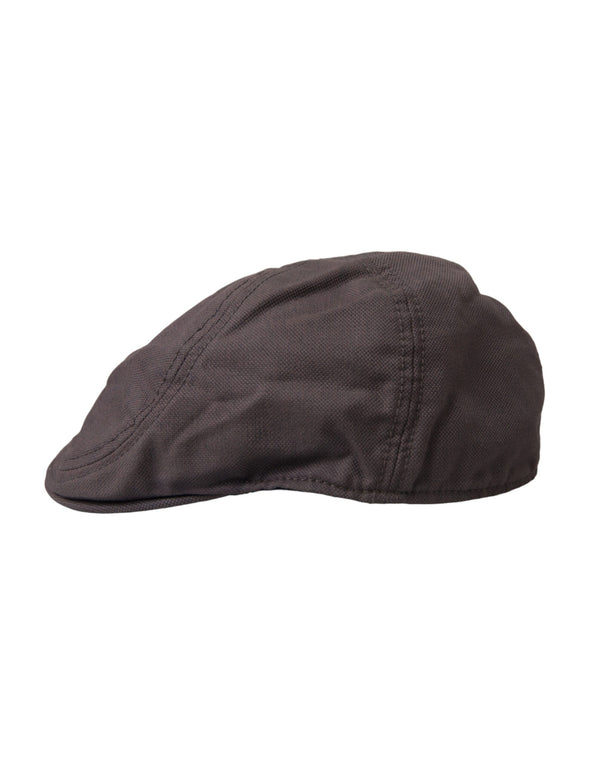 Brown Nylon Cloth Newsboy Hat Men Dolce & Gabbana