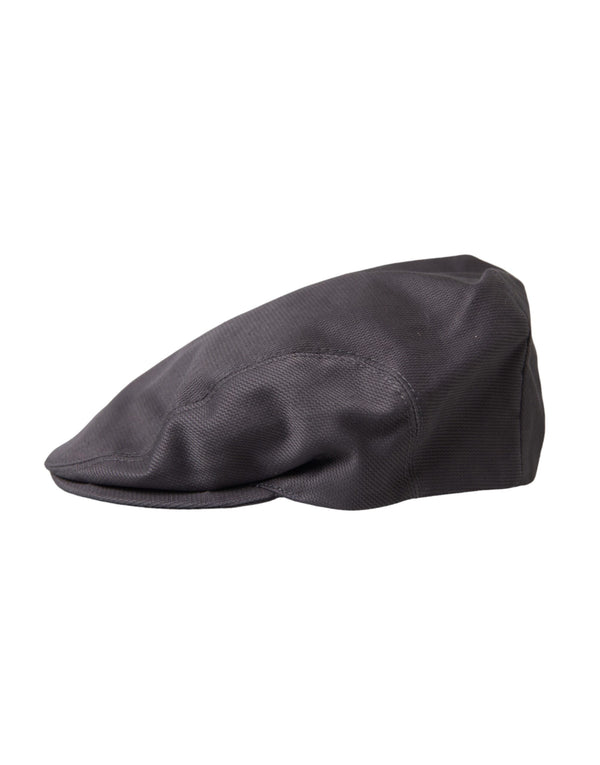 Gray Cotton Cloth Newsboy Hat Men Dolce & Gabbana