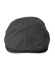 Dark Gray Nylon Cloth Newsboy Hat Men Dolce & Gabbana