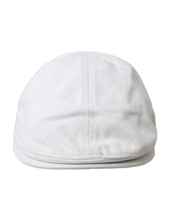 White Cotton Cloth Newsboy Hat Men Dolce & Gabbana