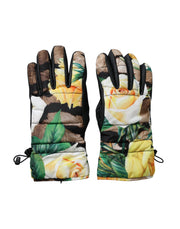 Multicolor Floral Wrist Length Gloves Dolce & Gabbana