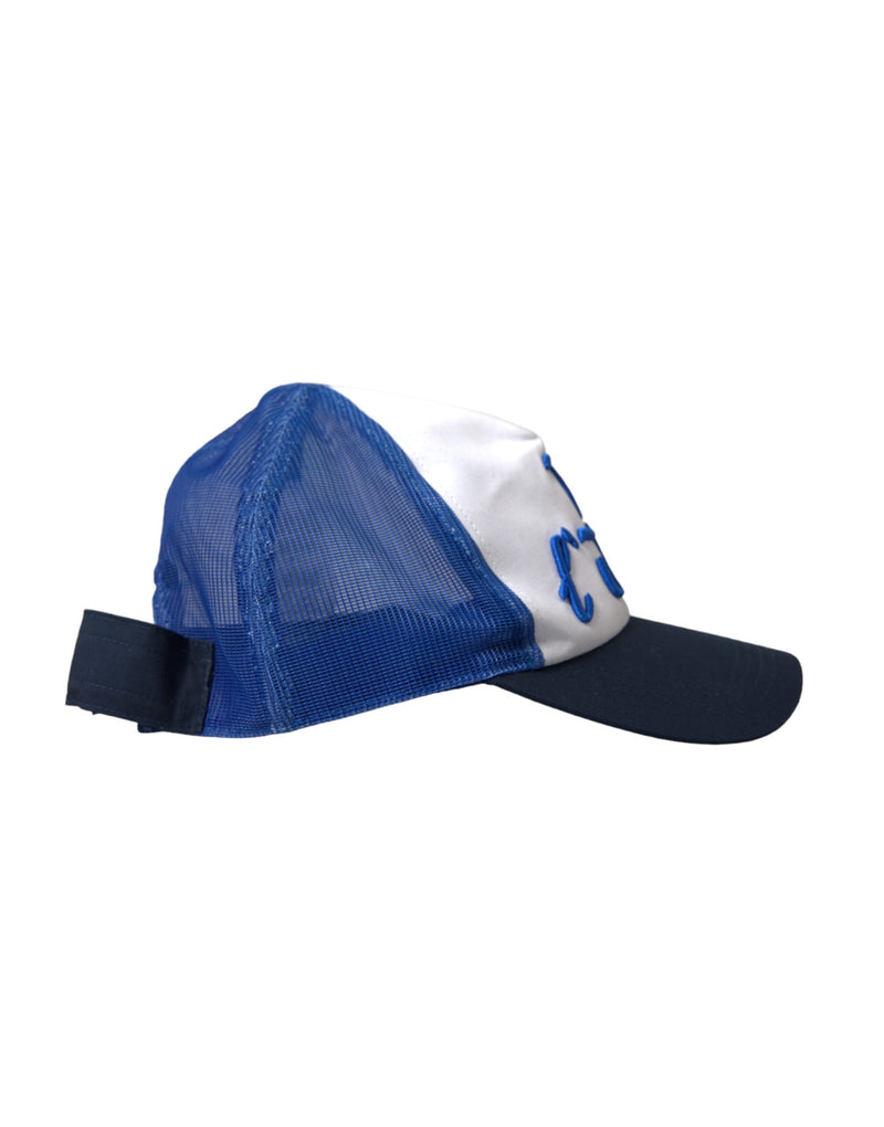 Blue White Black Italia Mesh Baseball Hat Dolce & Gabbana