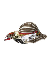 Multicolor Fantasy Wide Brim Floppy Hat Dolce & Gabbana