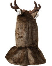 Brown Deer Faux Fur Whole Head Hat Dolce & Gabbana