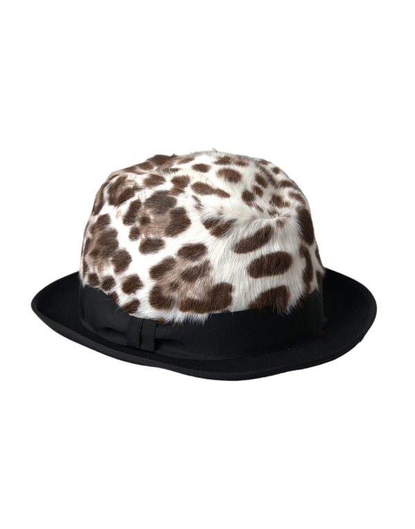 Multicolor Leopard Women Fedora Hat Dolce & Gabbana