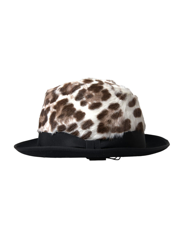 Multicolor Leopard Women Fedora Hat Dolce & Gabbana