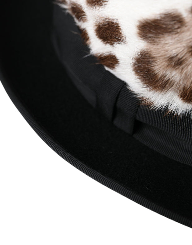 Multicolor Leopard Women Fedora Hat Dolce & Gabbana