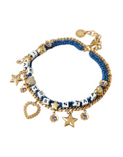 Gold Tone Brass Chain Iam The Star Bracelet Dolce & Gabbana