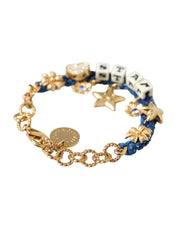 Gold Tone Brass Chain Star Fashion Bracelet Dolce & Gabbana