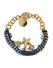 Gold Tone Brass Chain Star Fashion Bracelet Dolce & Gabbana