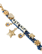 Gold Tone Brass Chain Star Fashion Bracelet Dolce & Gabbana