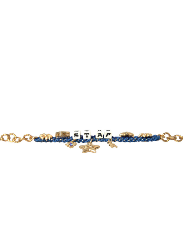 Gold Tone Brass Chain Star Fashion Bracelet Dolce & Gabbana