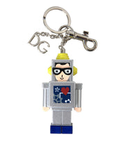 Multicolor Astronaut Space Metal Logo Keyring Keychain Dolce & Gabbana