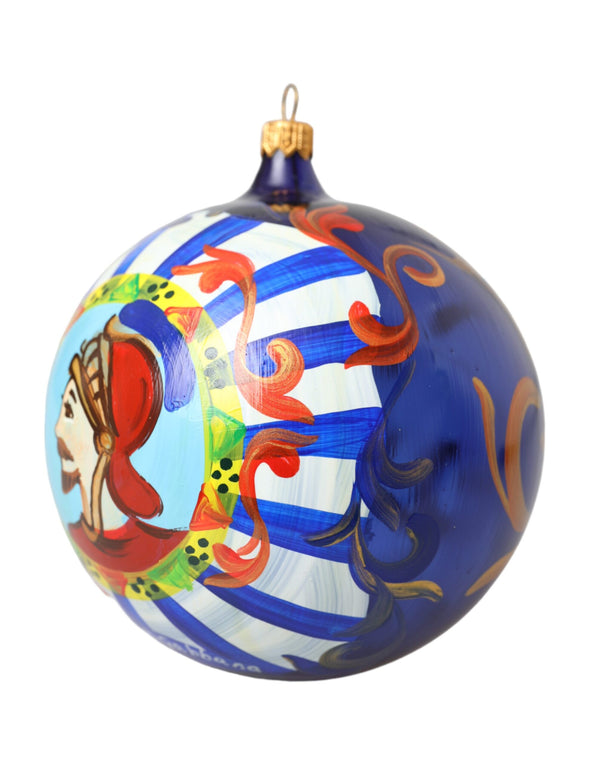 Multicolor Carretto Print Round Ornament Christmas Ball Dolce & Gabbana