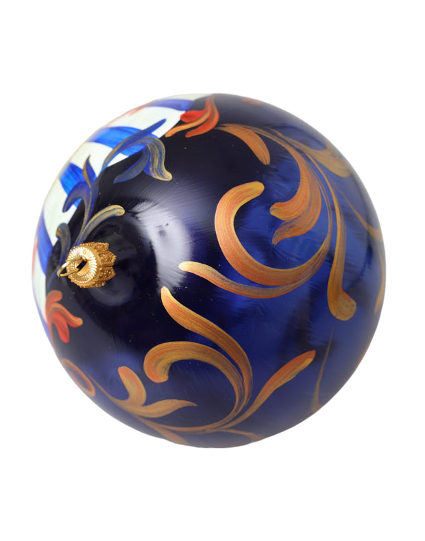 Multicolor Carretto Print Round Ornament Christmas Ball Dolce & Gabbana