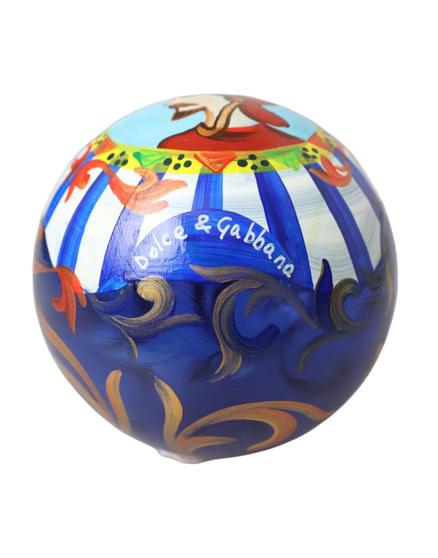 Multicolor Carretto Print Round Ornament Christmas Ball Dolce & Gabbana