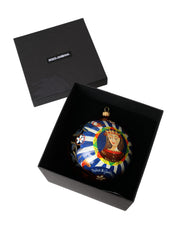 Multicolor Carretto Print Round Ornament Christmas Ball Dolce & Gabbana