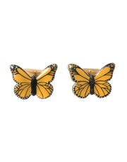 Gold Tone Brass Butterfly Enamel Men Cufflink Dolce & Gabbana