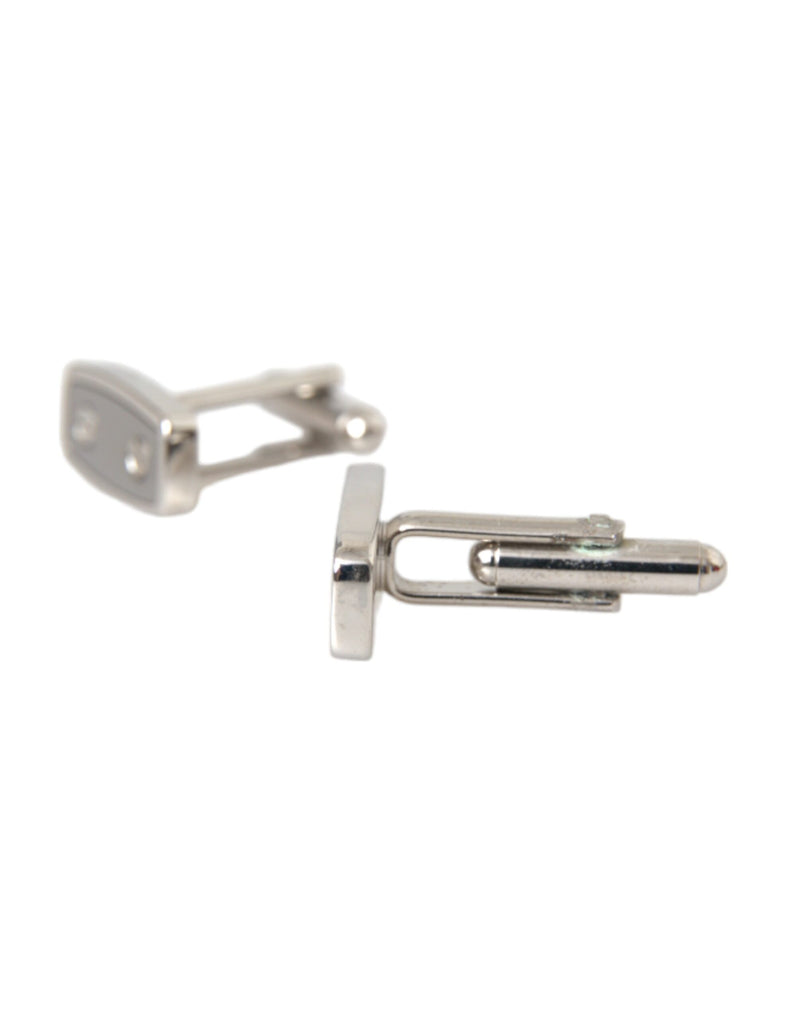 Silver Plated Metal Brass Pin Men Cufflinks Dolce & Gabbana