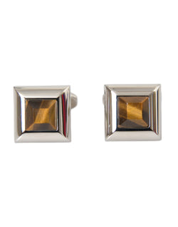 Silver Plated Brass Pin Crystal Cufflinks Dolce & Gabbana