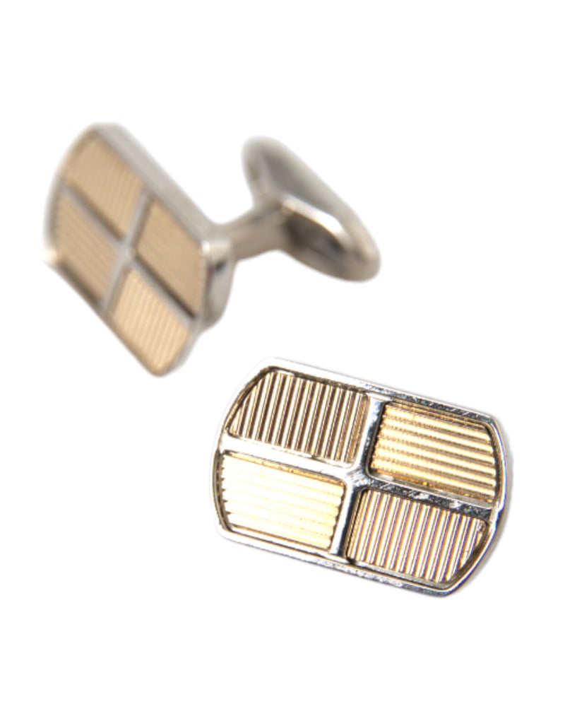 Silver Gold Plated Metal Brass Pin Cufflinks Dolce & Gabbana