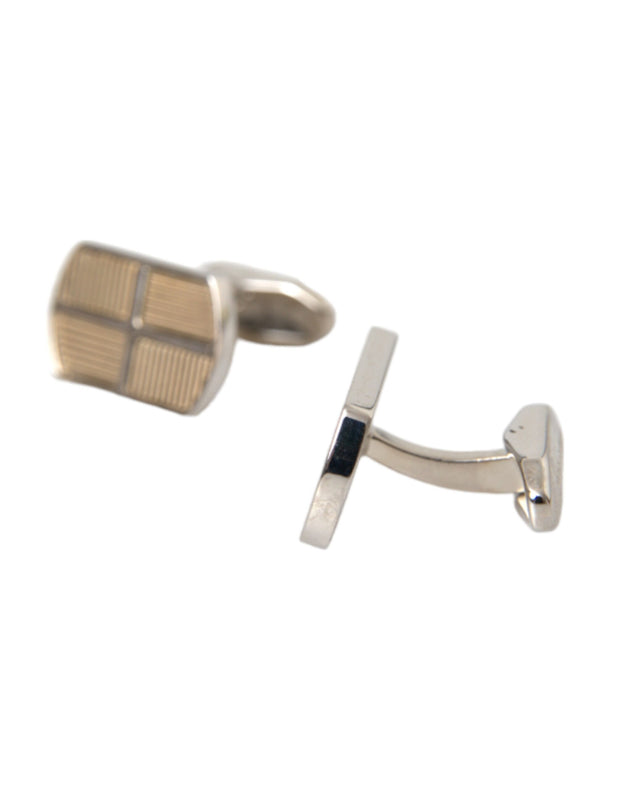 Silver Gold Plated Metal Brass Pin Cufflinks Dolce & Gabbana