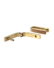 Gold Plated Metal Brass Pin Men Cufflinks Dolce & Gabbana