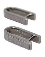 Silver Plated Metal Brass Pin Men Cufflinks Dolce & Gabbana