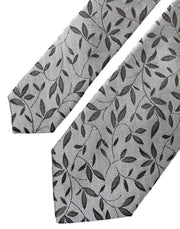 Gray Leaves 100% Silk Adjustable Tie Dolce & Gabbana