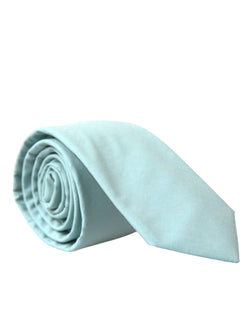 Mint Green Cotton Adjustable Tie Men Dolce & Gabbana