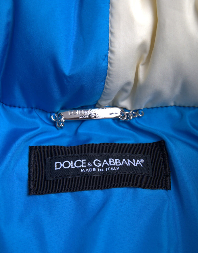 Multicolor Logo Windbreaker Puffer Jacket Dolce & Gabbana