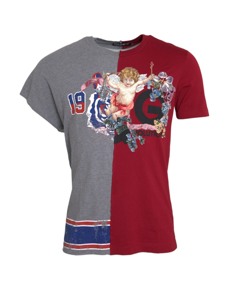 Multicolor Graphic Short Sleeve T-shirt Dolce & Gabbana