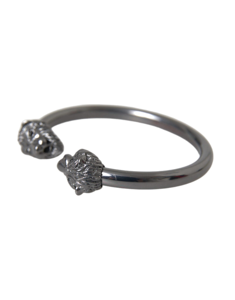 Black Rhodium Lion Bangle Bracelet Women Nialaya