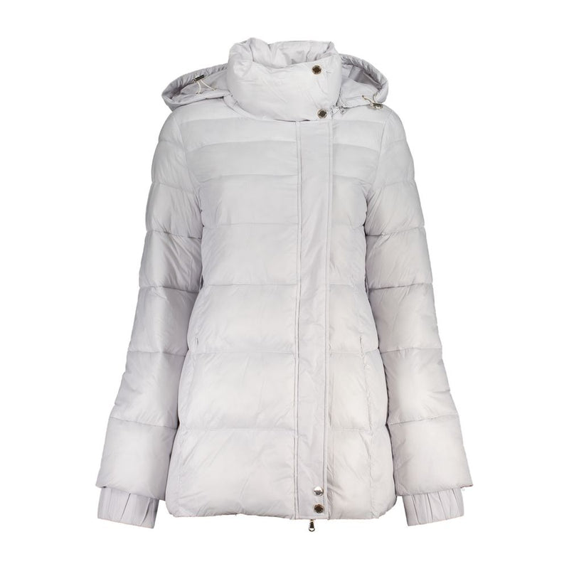 White Polyamide Jackets & Coat Patrizia Pepe