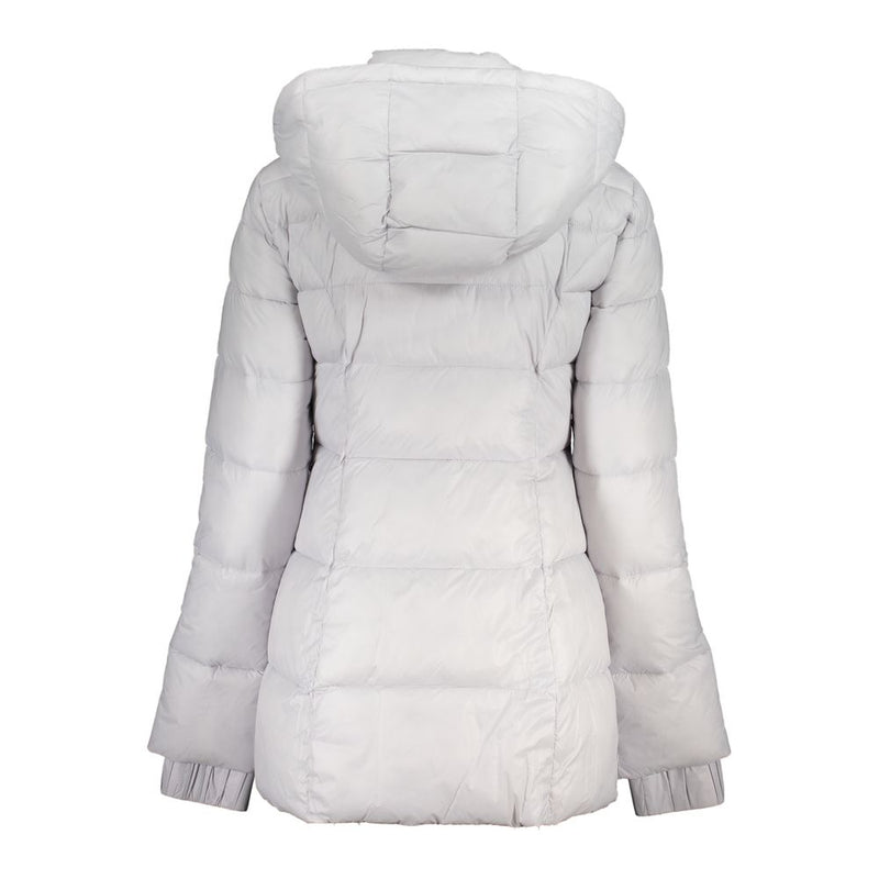 White Polyamide Jackets & Coat Patrizia Pepe