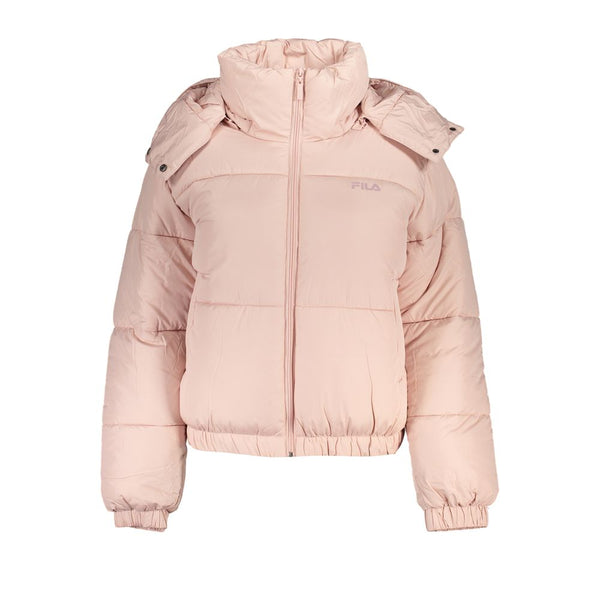 Pink Polyester Jackets & Coat Fila