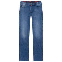 Blue Cotton Jeans & Pant Tramarossa