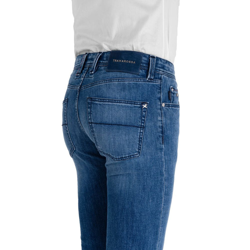 Blue Cotton Jeans & Pant Tramarossa